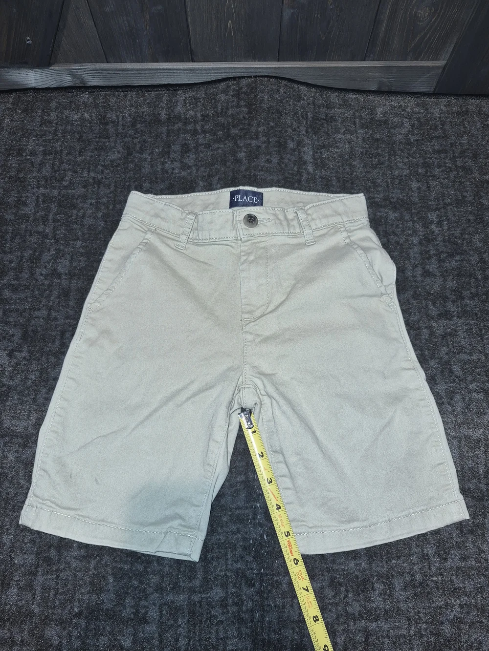 The Children's Place Beige Flat-Front Khaki Shorts Kids Size 7